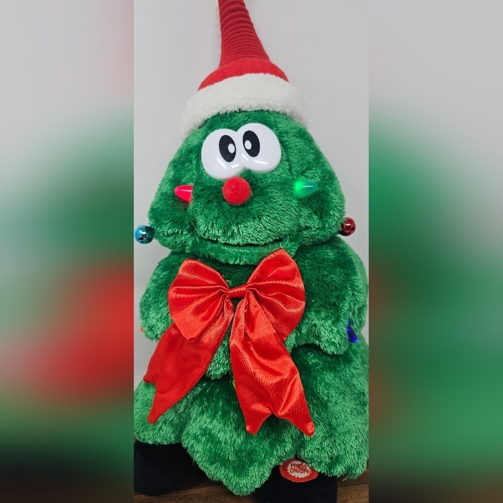 Sound & Light Animatronics Rockin Around The Christmas Tree Soft Plush 15" WORKS - Picture 8 of 15